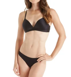 Hanro Satin Deluxe Soft Cup T-Shirt Bra 71071 -Pour Moi Bikinis Shop hanro han001 71071 cs1