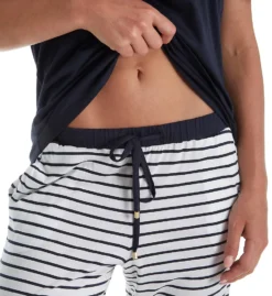 Hanro Laura Short Sleeve Long Pajama Set 77145 -Pour Moi Bikinis Shop hanro han001 77145 cs2