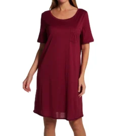 Hanro Cotton Deluxe Short Sleeve Big Shirt 7953