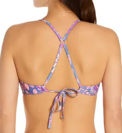 Hot Water Flower Power Mid Neck Halter Bikini Swim Top 24FP2060 -Pour Moi Bikinis Shop hot water hw01 24fp2060 bs