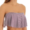 Hot Water New Crush Flounce Bandeau Bikini Swim Top 24NC1160