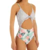 Hot Water Wild Flower Monokini One Piece Swimsuit 24WF6110 -Pour Moi Bikinis Shop hot water hw01 24wf6110 gs