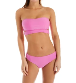 Hot Water Solids Shirred Wide Cheeky Hipster Swim Bottom 24ZZ1140 -Pour Moi Bikinis Shop hot water hw01 24zz1140 cs1