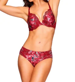 Ilusion Floral Plunge Microfiber Lace Underwire Bra 71070068 -Pour Moi Bikinis Shop ilusion ilu01 71070068 cs3
