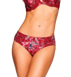 Ilusion Floral Plunge Microfiber Lace Cheeky Panty 71078029