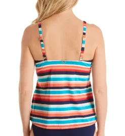 Jantzen Stripe Medley D-Vour Underwire Tankini Swim Top 20353 -Pour Moi Bikinis Shop jantzen jtz01 20353 bs