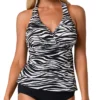 Jantzen Wild Life H Back Tankini Swim Top 22194T