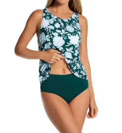 Jantzen Garden Blossom Violet X-Back Tankini Swim Top 23054T -Pour Moi Bikinis Shop jantzen jtz01 23054t cs1