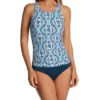 Jantzen Sunset Ceramic Grace High Neck H-back One Piece 23067M -Pour Moi Bikinis Shop jantzen jtz01 23067m gs