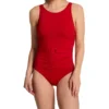 Jantzen Solids Jackie High Neck One Piece Swimsuit 23152M