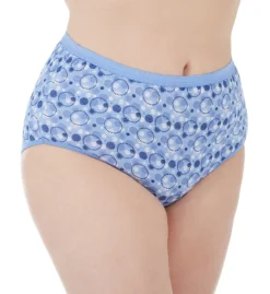 Just My Size Cool Comfort Cotton High Brief Panty - 6 Pack 16156C