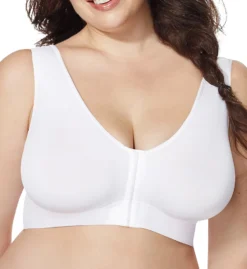 Just My Size By Hanes Pure Comfort Front Closure Wirefree Bra MJ1274