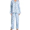 KayAnna Blue Bouquet Flannel PJ Set 15175BB -Pour Moi Bikinis Shop kayanna kay001 15175bb gs