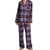 KayAnna Blue Plaid Flannel PJ Set 15175BP -Pour Moi Bikinis Shop kayanna kay001 15175bp gs
