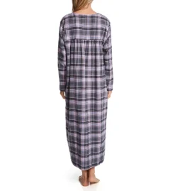KayAnna Grey Tartan Flannel Gown F11435G -Pour Moi Bikinis Shop kayanna kay001 f11435g bs