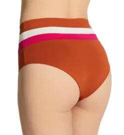 L Space Striped Portia High Waist Swim Bottom CBPSC18 -Pour Moi Bikinis Shop l space lspc01 cbpsc18 bs