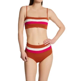L Space Striped Portia High Waist Swim Bottom CBPSC18 -Pour Moi Bikinis Shop l space lspc01 cbpsc18 cs1