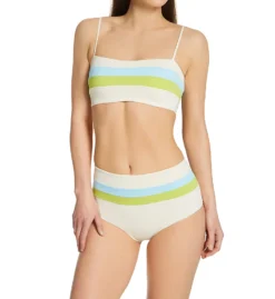 L Space Striped Portia High Waist Swim Bottom CBPSC18 -Pour Moi Bikinis Shop l space lspc01 cbpsc18 cs2
