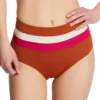 L Space Striped Portia High Waist Swim Bottom CBPSC18 -Pour Moi Bikinis Shop l space lspc01 cbpsc18 gs