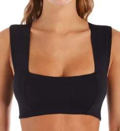 L Space Gold Stars Parker Reversible Bikini Swim Top LSPAT17 -Pour Moi Bikinis Shop l space lspc01 lspat17 fs