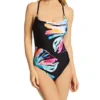 La Blanca Prism Palm Over Shoulder Mio One Piece Swimsuit LB2CX24 -Pour Moi Bikinis Shop la blanca labl01 lb2cx24 gs