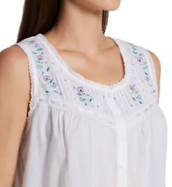 La Cera 100% Cotton Woven White Embroidered Short Gown 1163C -Pour Moi Bikinis Shop la cera lace01 1163c cs1