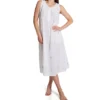 La Cera 100% Cotton Woven Sleeveless Long Nightgown 1286G -Pour Moi Bikinis Shop la cera lace01 1286g gs