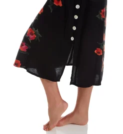 La Cera Sleeveless Rayon Floral Lounge Dress 2771 -Pour Moi Bikinis Shop la cera lace01 2771 cs1