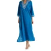 La Cera 100% Cotton Woven Embroidered Jacquard Caftan 3117 -Pour Moi Bikinis Shop la cera lace01 3117 gs