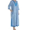 La Cera 100% Cotton Woven Tile Print Caftan 32681 -Pour Moi Bikinis Shop la cera lace01 32681 gs