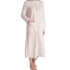 La Cera Embossed Rose Ballet Zip Robe 8813