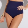 Leilani Solids High-Waist Control Swim Bottom A720092 -Pour Moi Bikinis Shop leilani lei01 a720092 gs