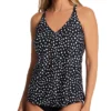 Leilani Hamptons Dot Racer Back Plunge Tankini Swim Top J720363 -Pour Moi Bikinis Shop leilani lei01 j720363 gs