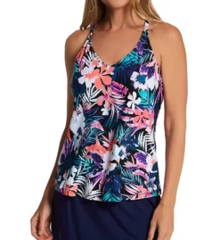 Leilani Barbados Breeze Racer Back Tankini Swim Top J720663