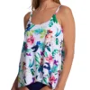 Leilani Sunshine Floral Cape Town Tankini Swim Top J721458 -Pour Moi Bikinis Shop leilani lei01 j721458 gs