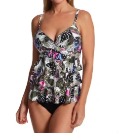Leilani Royal Palm Gemini Tiered Tankini Swim Top J721731 -Pour Moi Bikinis Shop leilani lei01 j721731 cs1