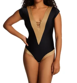 Leonisa Double Plunge Shaping One Piece Swimsuit 190952N