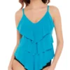 MagicSuit Solid Rita Wireless Ruffle Tankini Swim Top 6006044 -Pour Moi Bikinis Shop magicsuit mags01 6006044 gs