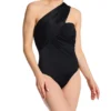 MagicSuit Solid Goddess One Shoulder One Piece Swimsuit 6006074 -Pour Moi Bikinis Shop magicsuit mags01 6006074 gs