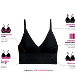 Maidenform Pure Comfort Feel Good Seamless Side Brami DM2302 -Pour Moi Bikinis Shop maidenform mai001 dm2302 cs1