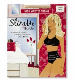 MeMoi SlimMe Seamless High Waisted Shaping Thong MSM-104 -Pour Moi Bikinis Shop memoi sm001 msm 104 cs1