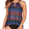 Miraclesuit Tramonto Belle Peephole Tankini Swim Top 6530460