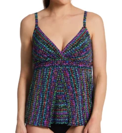 Miraclesuit Stitch It Cleo Tankini Swim Top 6554064