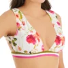 Nanette Lepore Silk Blossoms-White Alana Apex Tri Swim Top L0T1023N -Pour Moi Bikinis Shop nanette lepore nan01 l0t1023n gs