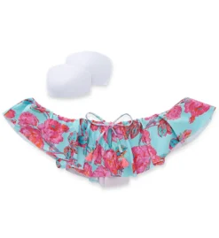 Nanette Lepore Wonderland Floral Tease Off The Shoulder Swim Top NL9AH81 -Pour Moi Bikinis Shop nanette lepore nan01 nl9ah81 cs4