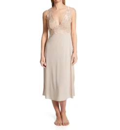 Natori Zen Floral Modal Knit With Lace Nightgown U73050