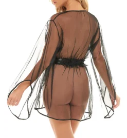 Oh La La Cheri Sydney Tulle Robe With Satin Sash 1174 -Pour Moi Bikinis Shop oh la la cheri ohla01 1174 bs