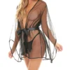 Oh La La Cheri Sydney Tulle Robe With Satin Sash 1174 -Pour Moi Bikinis Shop oh la la cheri ohla01 1174 gs
