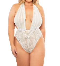 Oh La La Cheri Aria Mesh Plunge Halter Teddy 5210990 -Pour Moi Bikinis Shop oh la la cheri ohla01 5210990 cs1