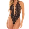 Oh La La Cheri Alessa High Leg Scalloped Lace Teddy 5211153 -Pour Moi Bikinis Shop oh la la cheri ohla01 5211153 gs